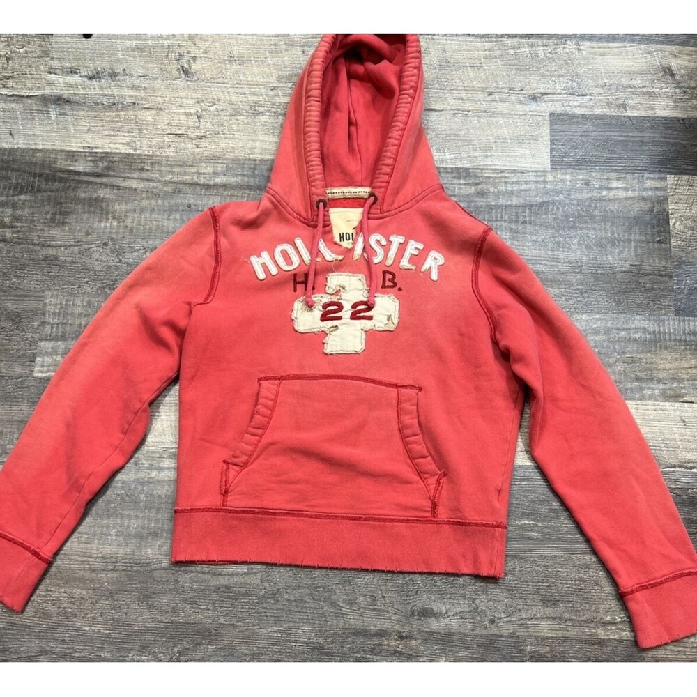HOLLISTER SWEATSHIRT HOODIE WOMENS W/LOGO EMBROIDERY Size M
